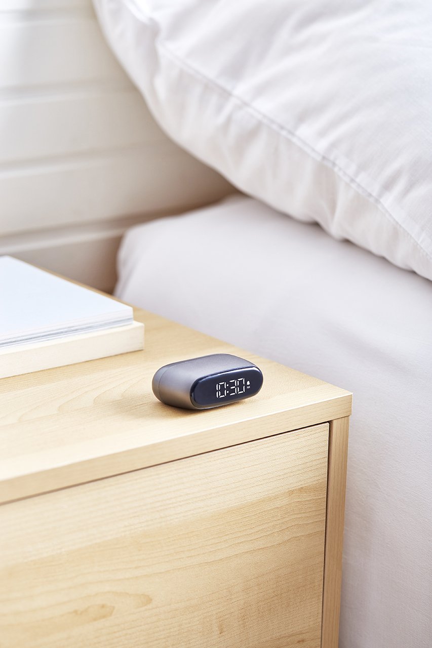 Lexon-Minut Alarm Saat Metalik Gri-Alarm Saatler-5-Milagron.com