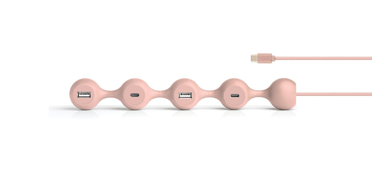 Lexon-Peas Hub C Usb çoğaltıcı Pembe-Usb Çoğaltıcı-2-Milagron.com