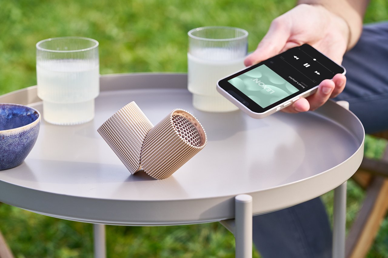 Lexon-Ray Bluetooth Hoparlör Vivid Gold-Taşınabilir Hoparlör-10-Milagron.com