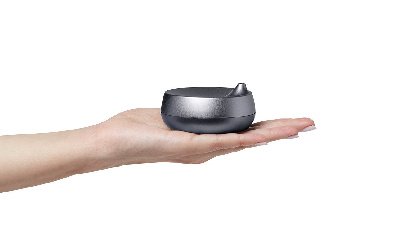 Lexon-Romino Taşınabilir Susuz Aroma Difüzörü Metalik Gri-Hava Difüzörü-5-Milagron.com