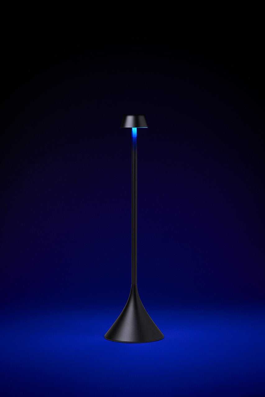 Lexon-Steli Shade Led Masa Lambası Metalik Gri-Masa Lambası-10-Milagron.com