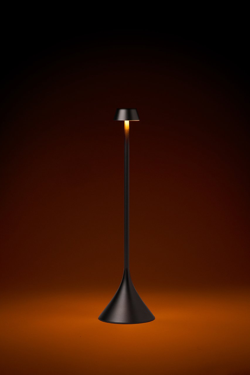 Lexon-Steli Shade Led Masa Lambası Metalik Gri-Masa Lambası-12-Milagron.com