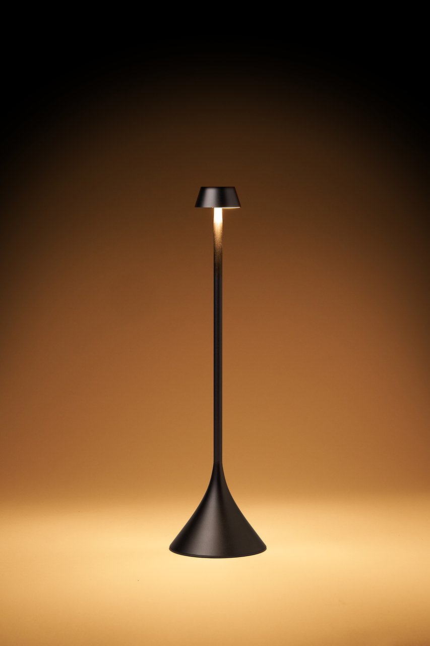 Lexon-Steli Shade Led Masa Lambası Metalik Gri-Masa Lambası-6-Milagron.com