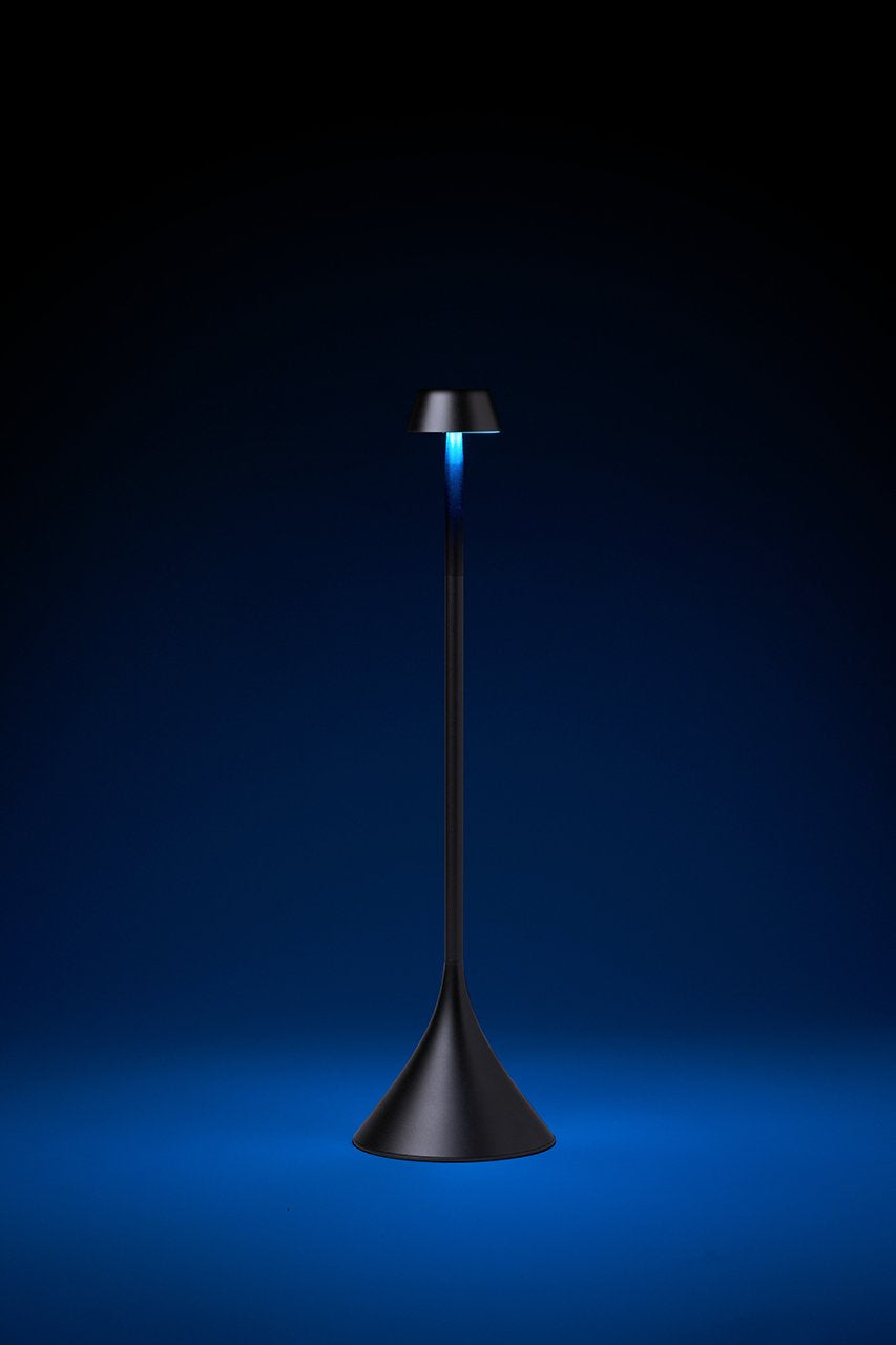 Lexon-Steli Shade Led Masa Lambası Metalik Gri-Masa Lambası-7-Milagron.com