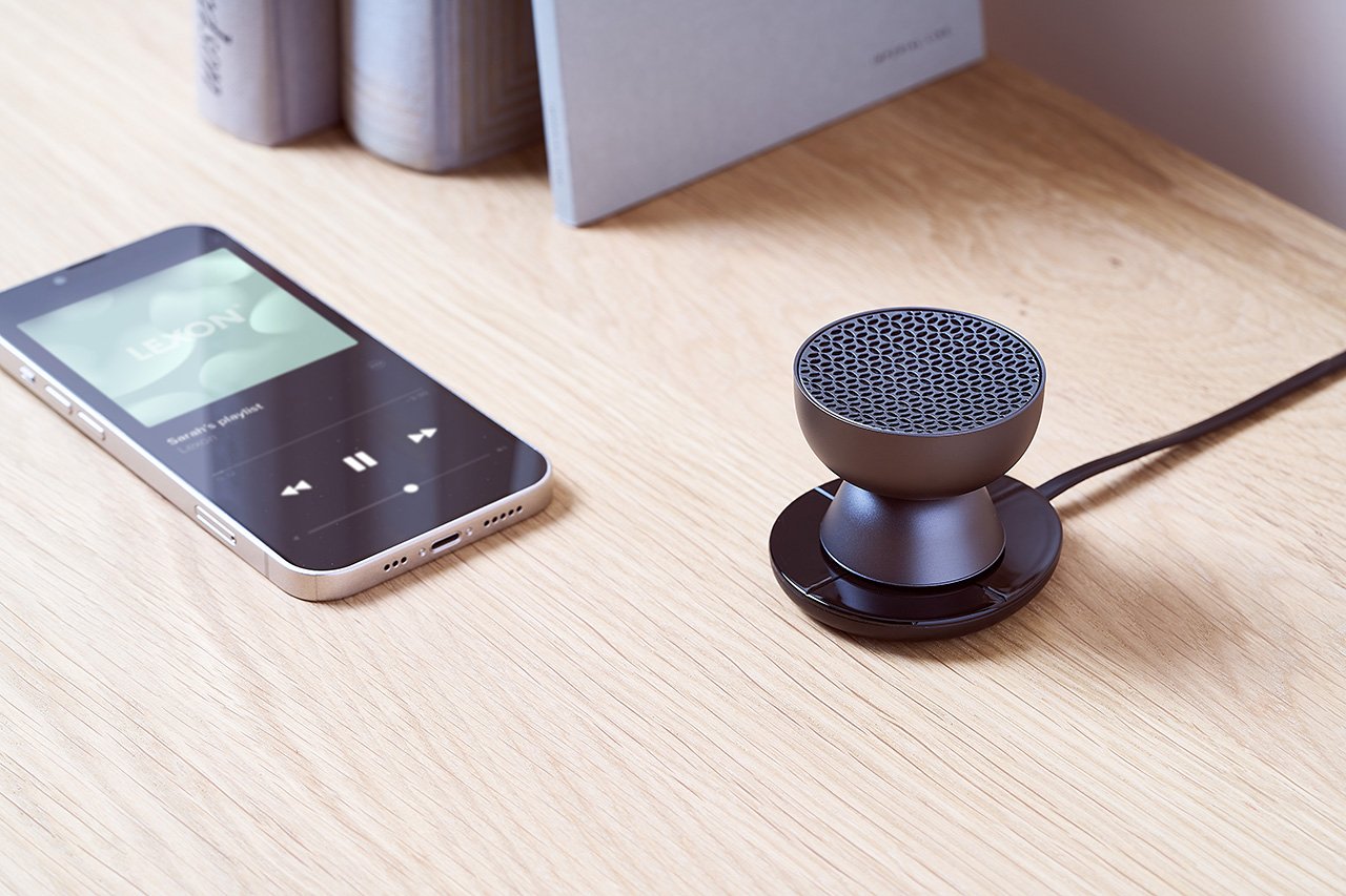 Lexon-Tamo Tws Bluetooth Hoparlör Metalik Gri-Taşınabilir Hoparlör-6-Milagron.com