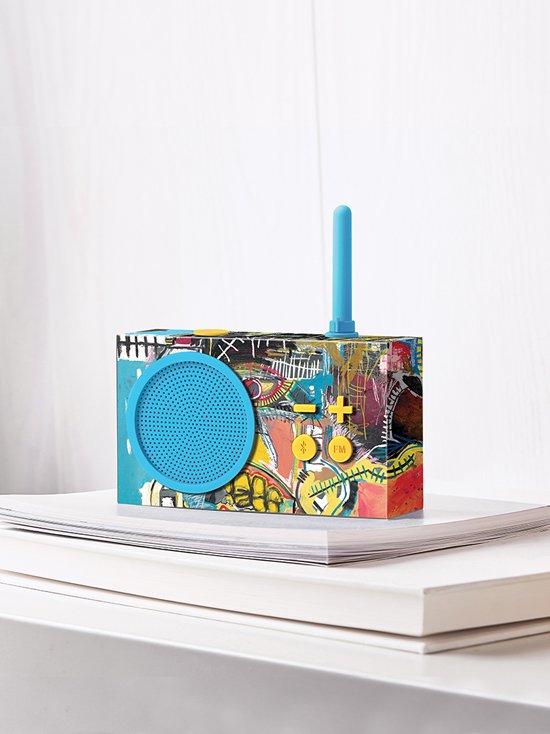 Lexon-Tykho 3 Bluetooth Hoparlör Ve Radyo X Jean Michel Basquiat Skull-Taşınabilir Hoparlör-2-Milagron.com