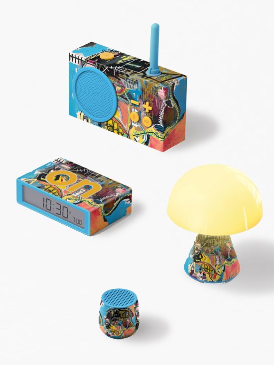 Lexon-Tykho 3 Bluetooth Hoparlör Ve Radyo X Jean Michel Basquiat Skull-Taşınabilir Hoparlör-4-Milagron.com