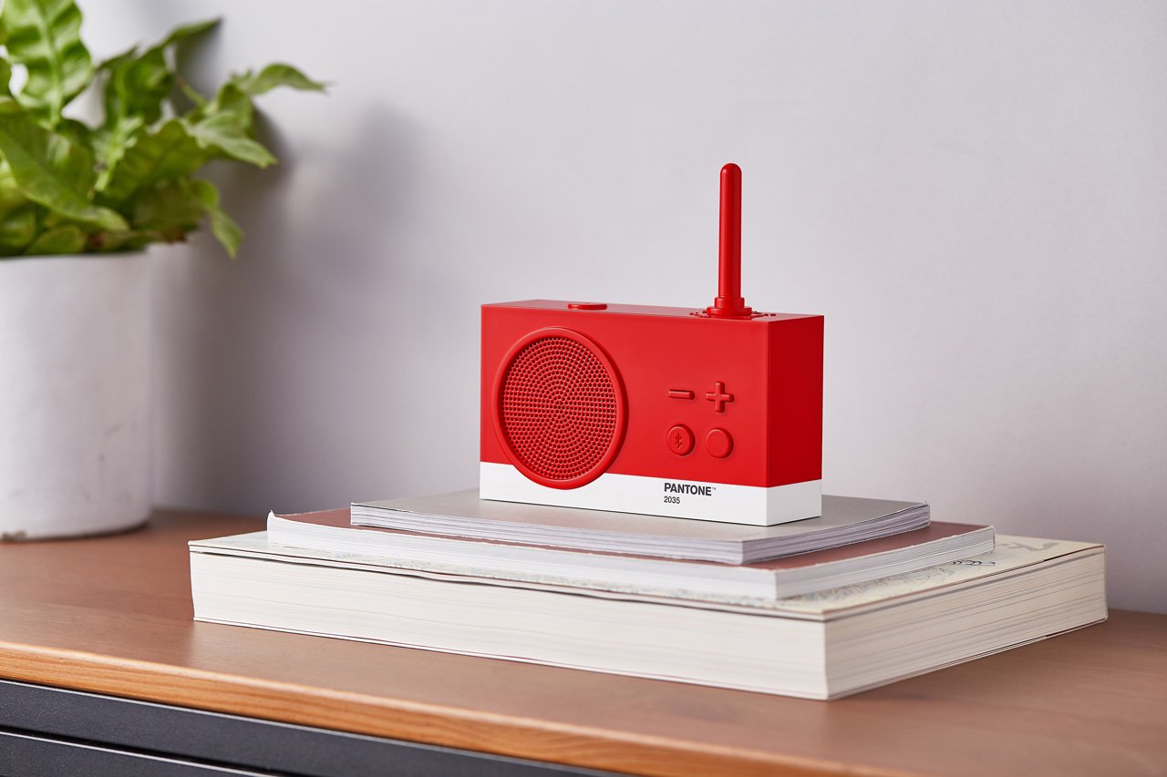 Lexon-X Pantone Tykho 3 Bluetooth Hoparlör Ve Radyo Kırmızı-Taşınabilir Hoparlör-3-Milagron.com