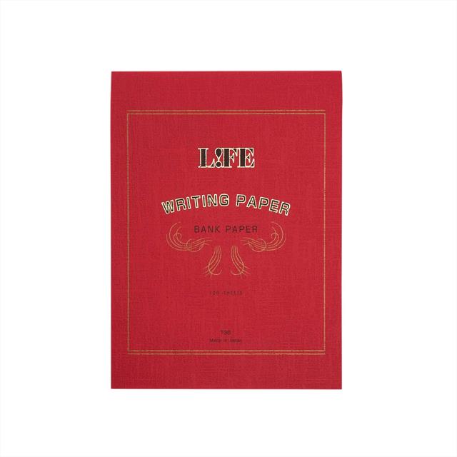 Life-Life Bank Paper çizgisiz Bloknot A5 Kırmızı 100 Sayfa-Bloknot-1-Milagron.com