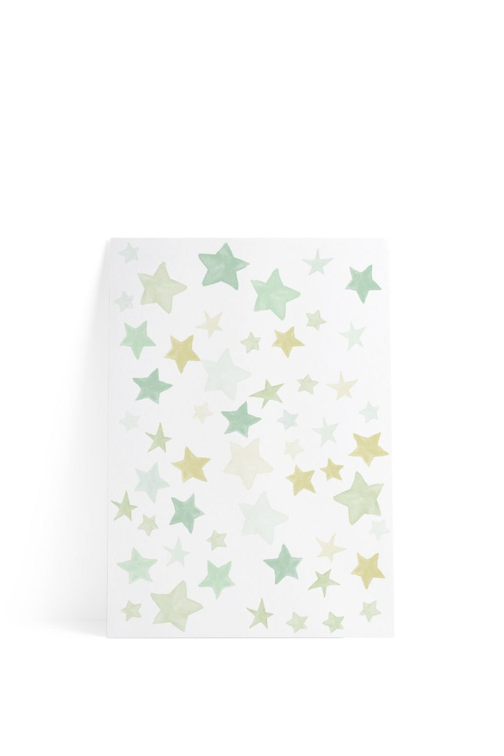 Lil'Gaea-Lime Yıldızlar Duvar Etiketi-Duvar Dekorları-1-Milagron.com