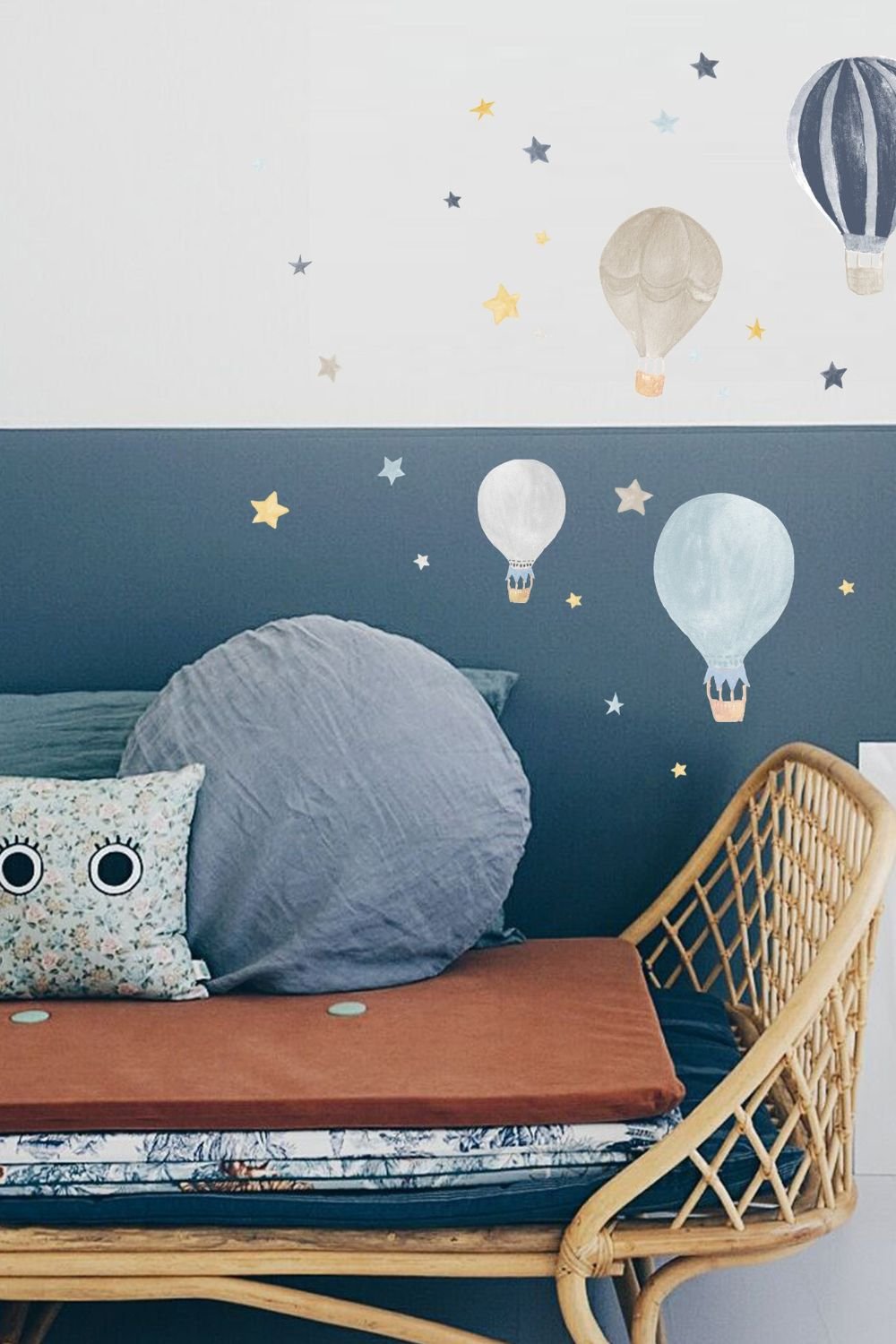 Lil'Gaea-Suluboya Balon & Yıldız Duvar Etiketi-Duvar Dekorları-3-Milagron.com