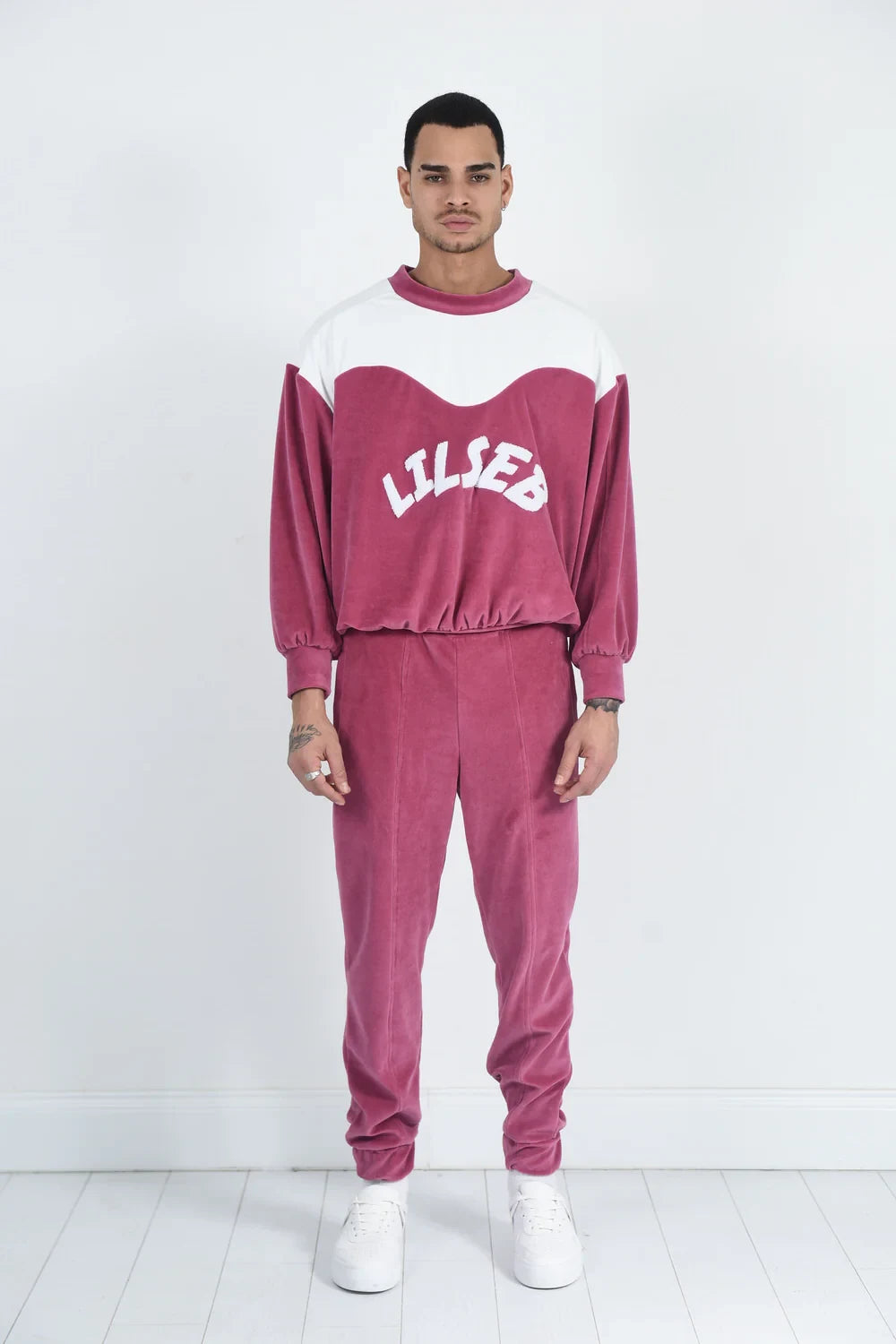 Lilseb-Raspberry Velvet Jogger-Eşofman-1-Milagron.com