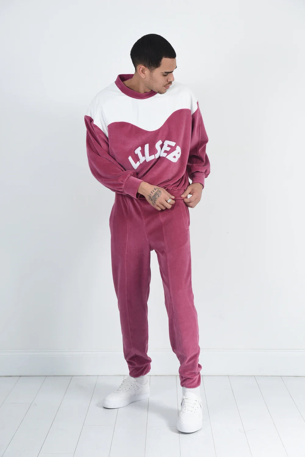 Lilseb-Raspberry Velvet Jogger-Eşofman-10-Milagron.com