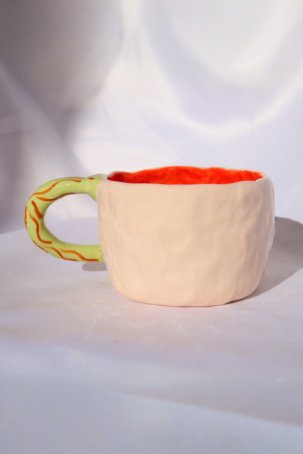 Lily & Loly Ceramics-Lily Serisi " Cute Owl" Baykuşlu Büyük Tek Kupa- Baykuş El Yapımı Seramik Mug 200ml-Bardak-6-Milagron.com