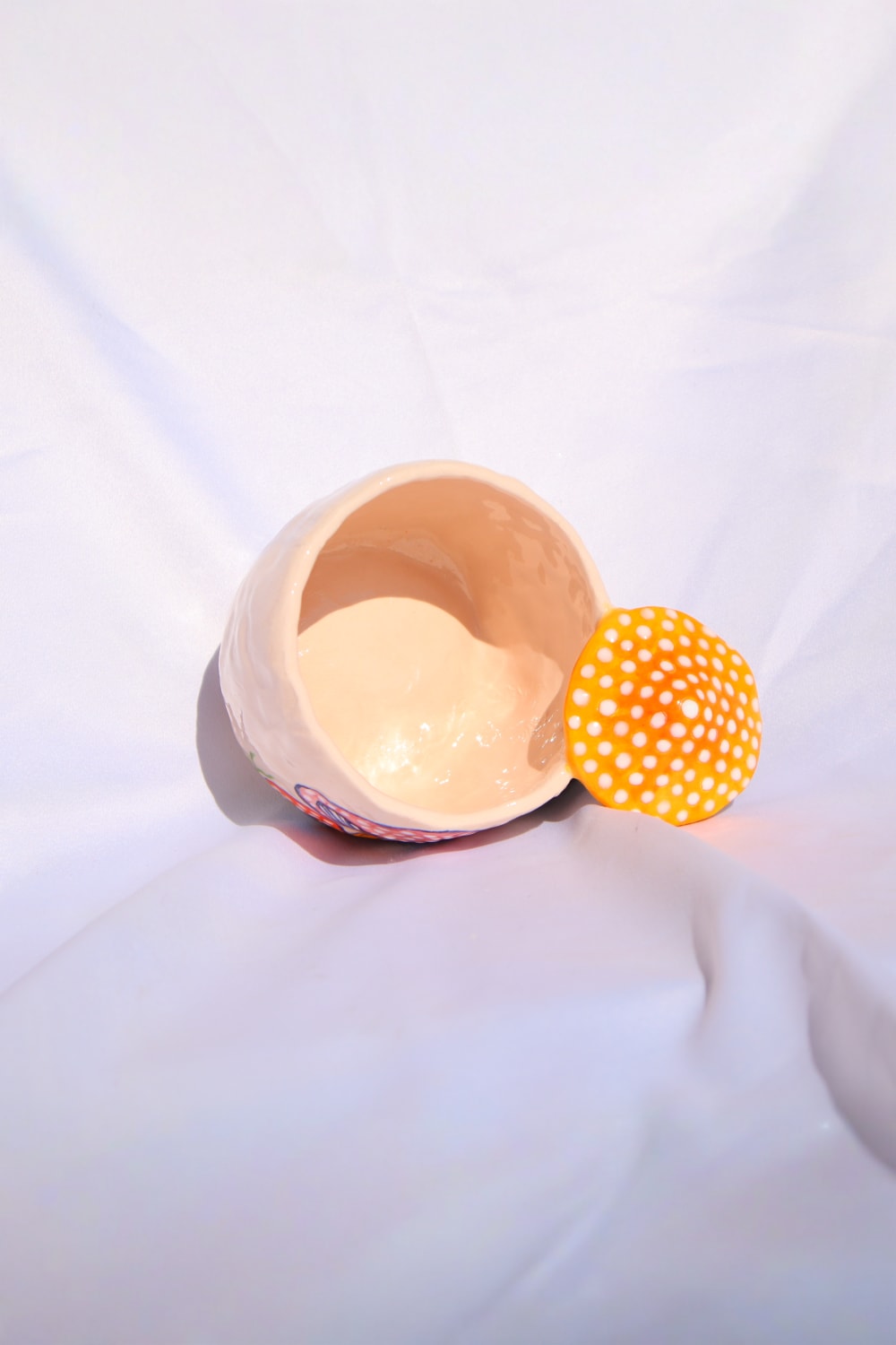 Lily & Loly Ceramics-Renkli Mantar Desenli, Mantarlı Kupa - Mantar Kulplu El Yapımı Seramik Mug 200 Ml-Bardak-7-Milagron.com