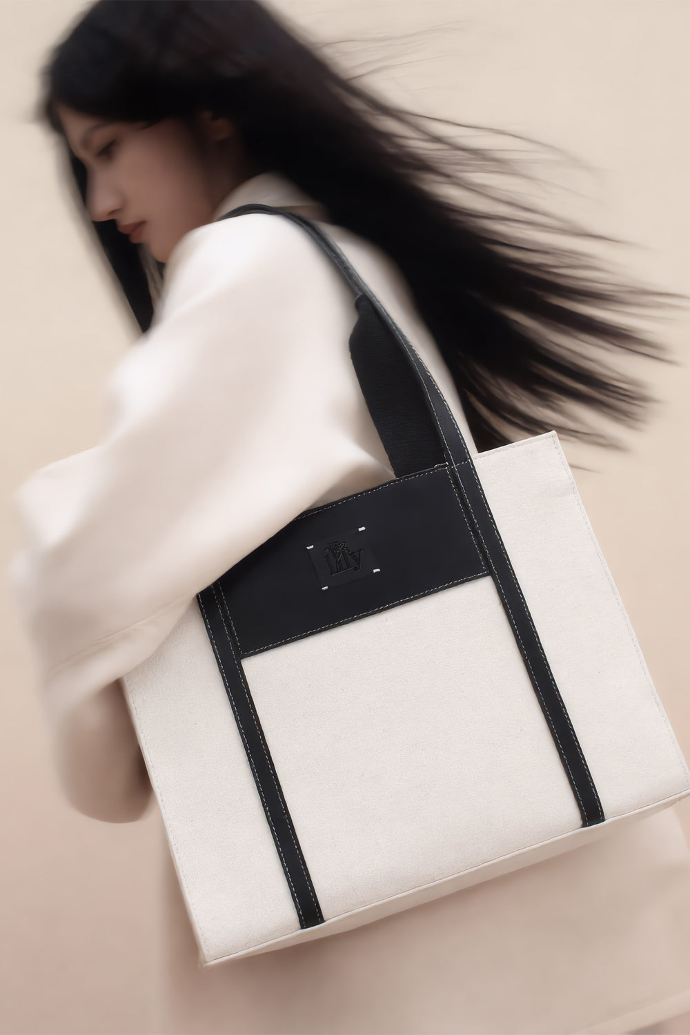 Ecru Canvas Tote Bag - 0