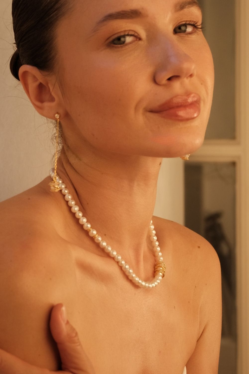 Amour Kafesli İNci Kolye - 7