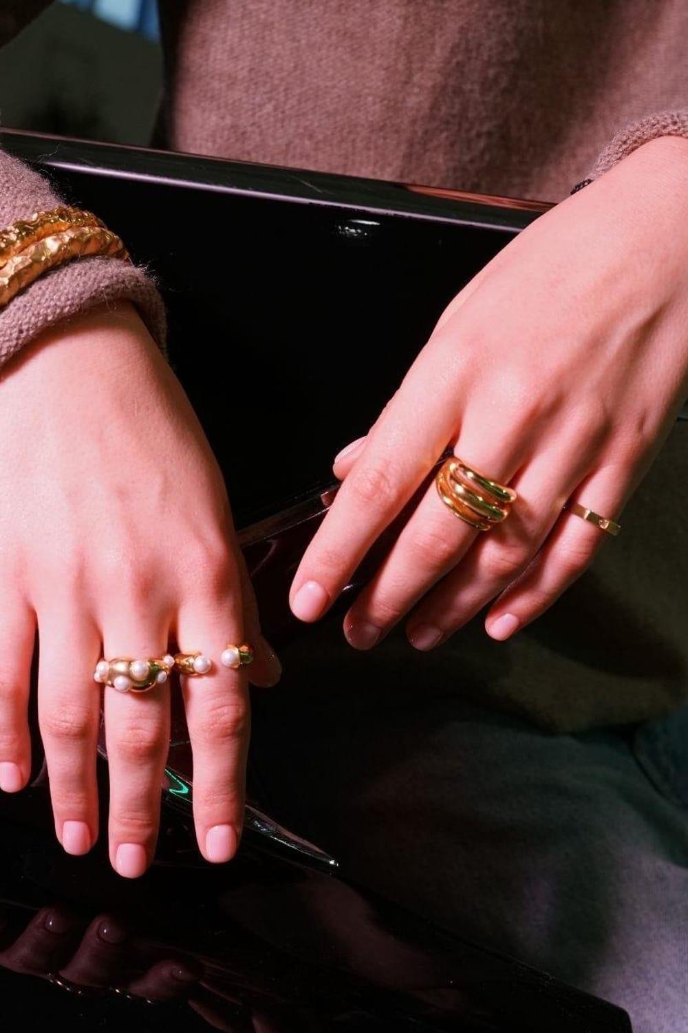 Linya Jewellery-Bery Vintage Büyük Gold Yüzük-Yüzük-3-Milagron.com