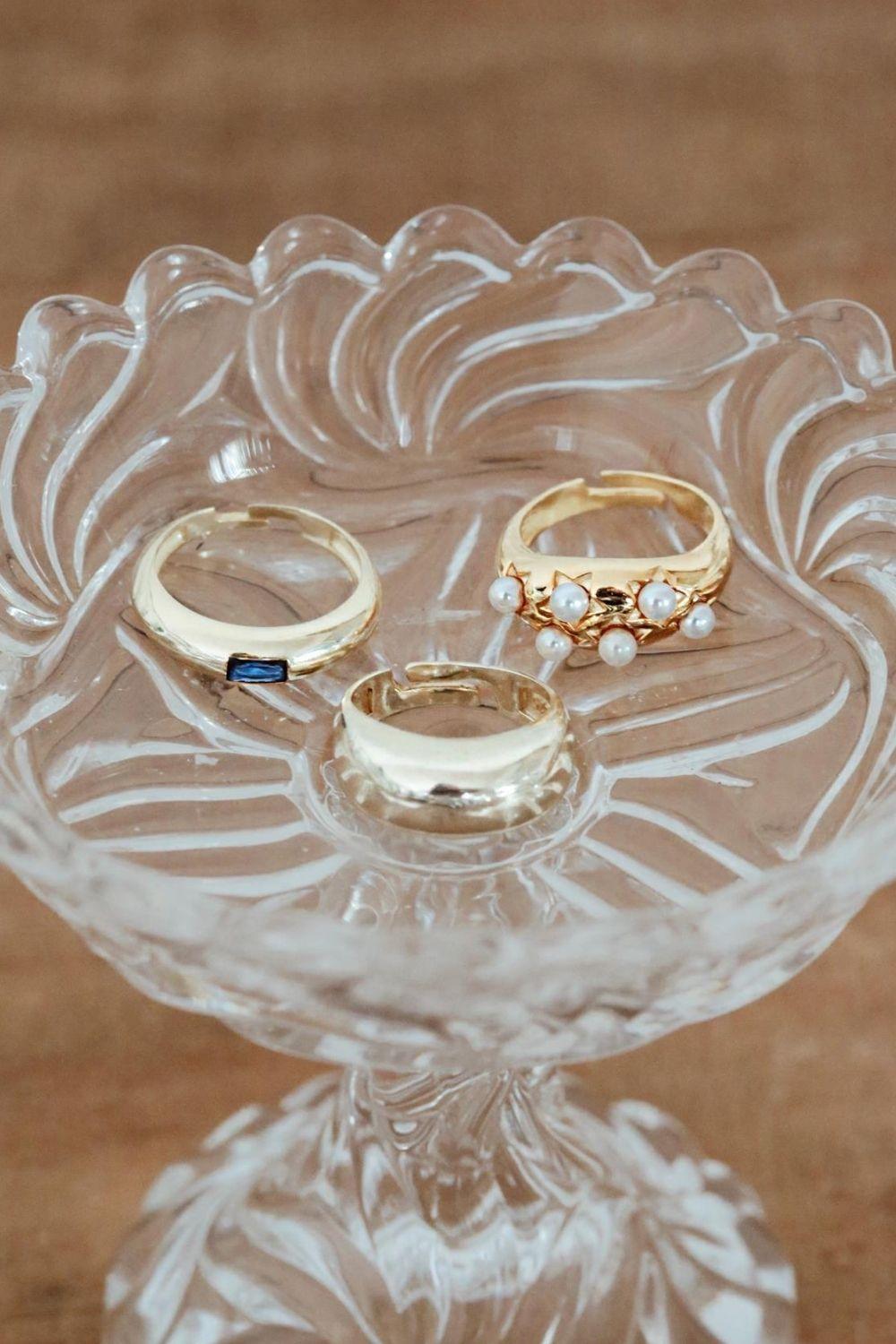 Linya Jewellery-Beyaz Taşlı Bom Yüzük-Yüzük-4-Milagron.com