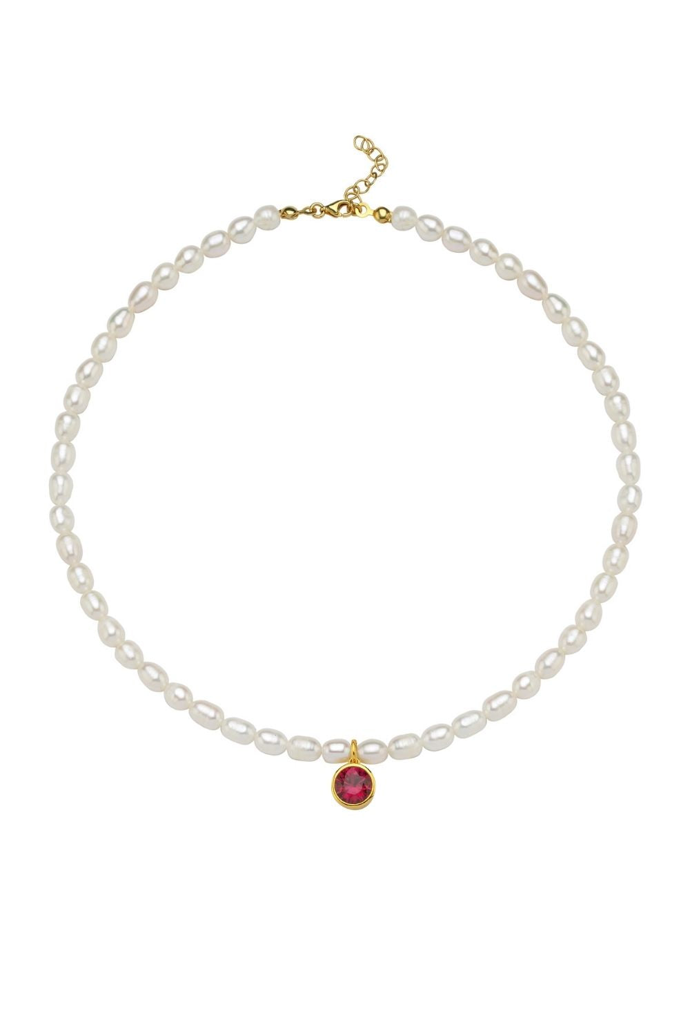 Linya Jewellery-Cosmic Büyük İncili Burç Kolye Turuncu-Kolye-1-Milagron.com