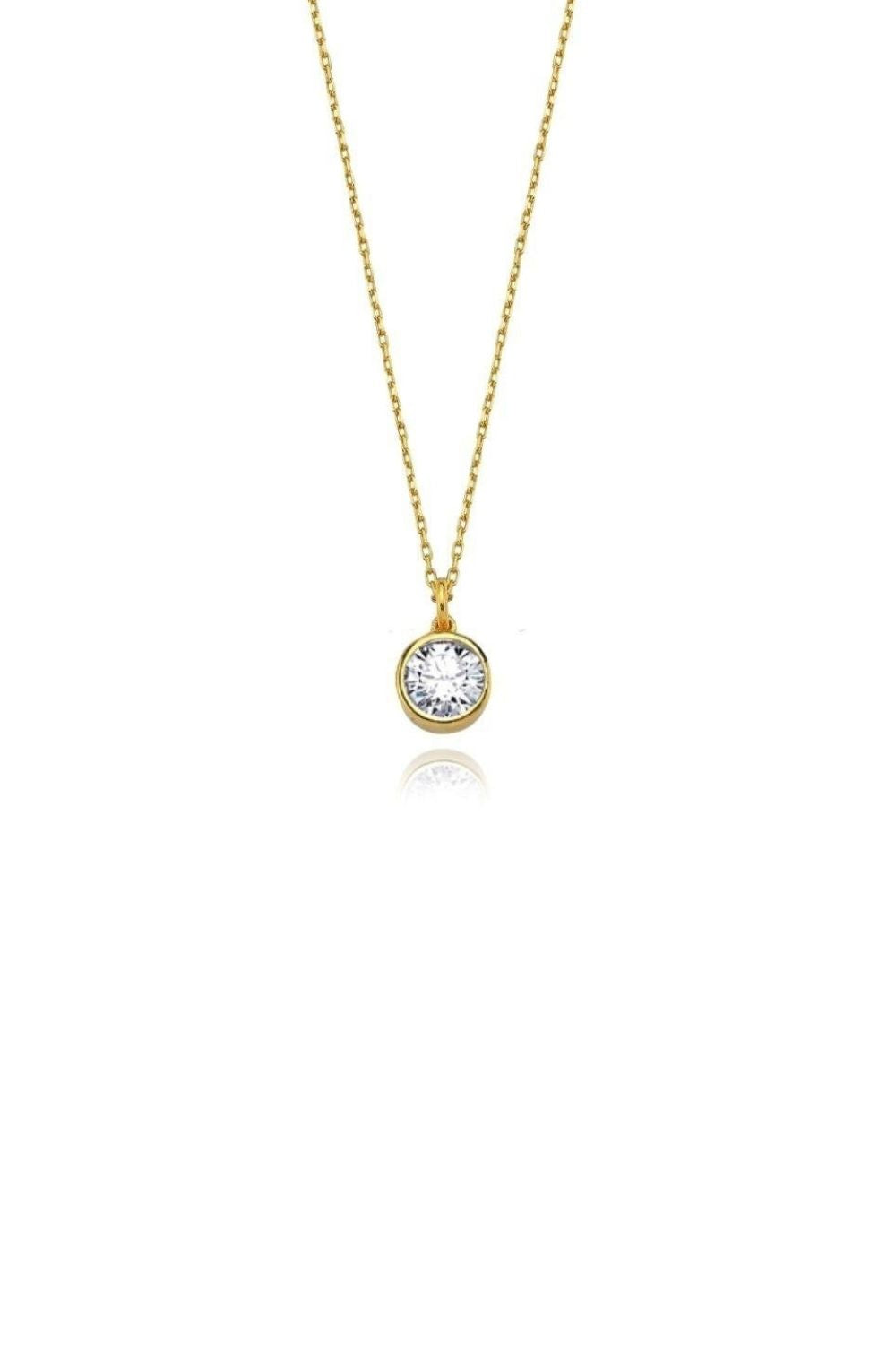 Linya Jewellery-Cosmic Zincirli Burç Kolye Beyaz-Kolye-1-Milagron.com