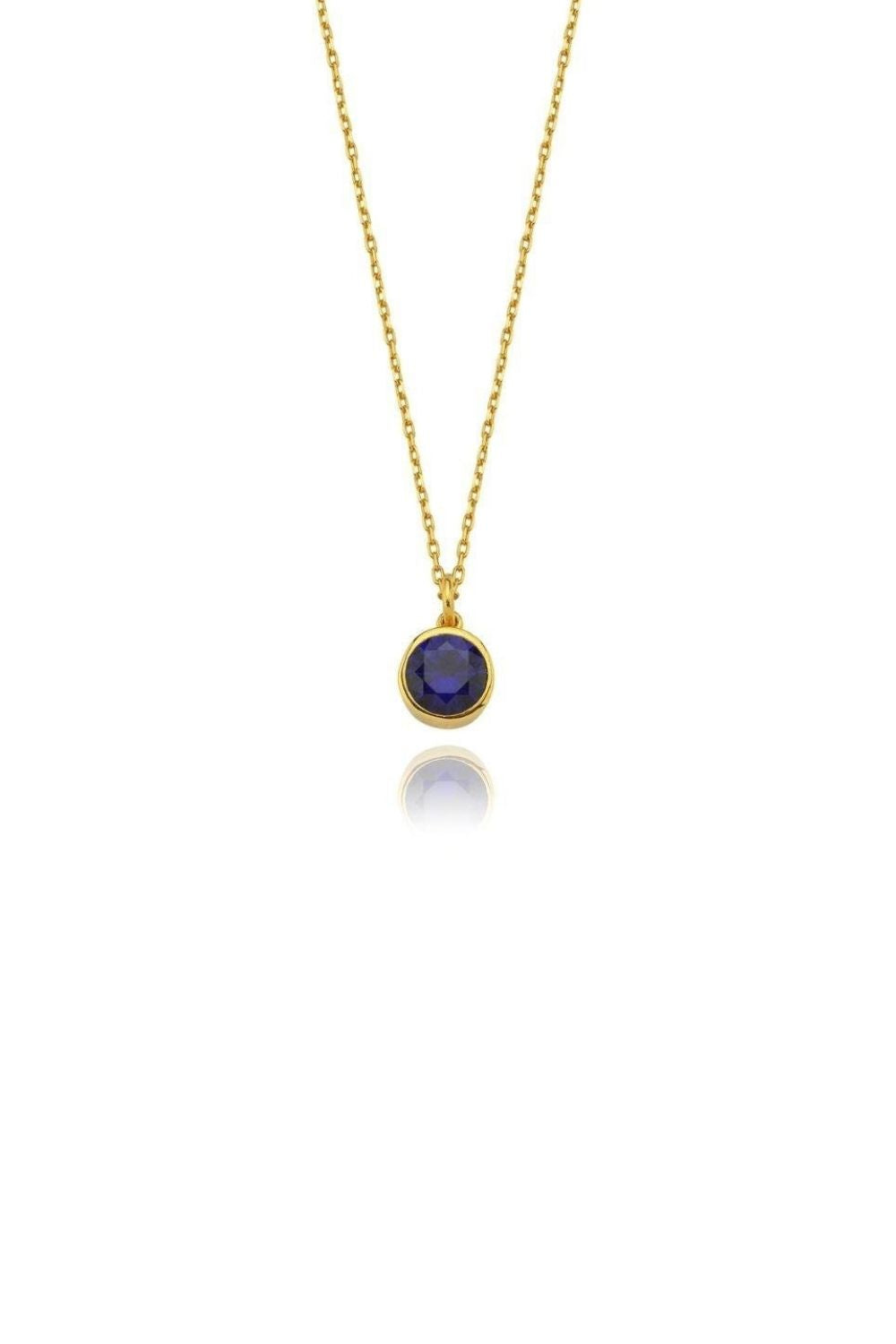 Linya Jewellery-Cosmic Zincirli Burç Kolye Lacivert-Kolye-1-Milagron.com