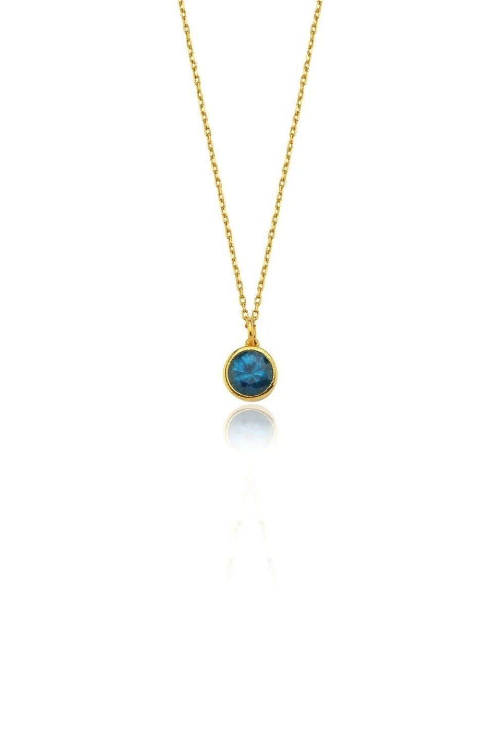 Linya Jewellery-Cosmic Zincirli Burç Kolye Mavi-Kolye-1-Milagron.com