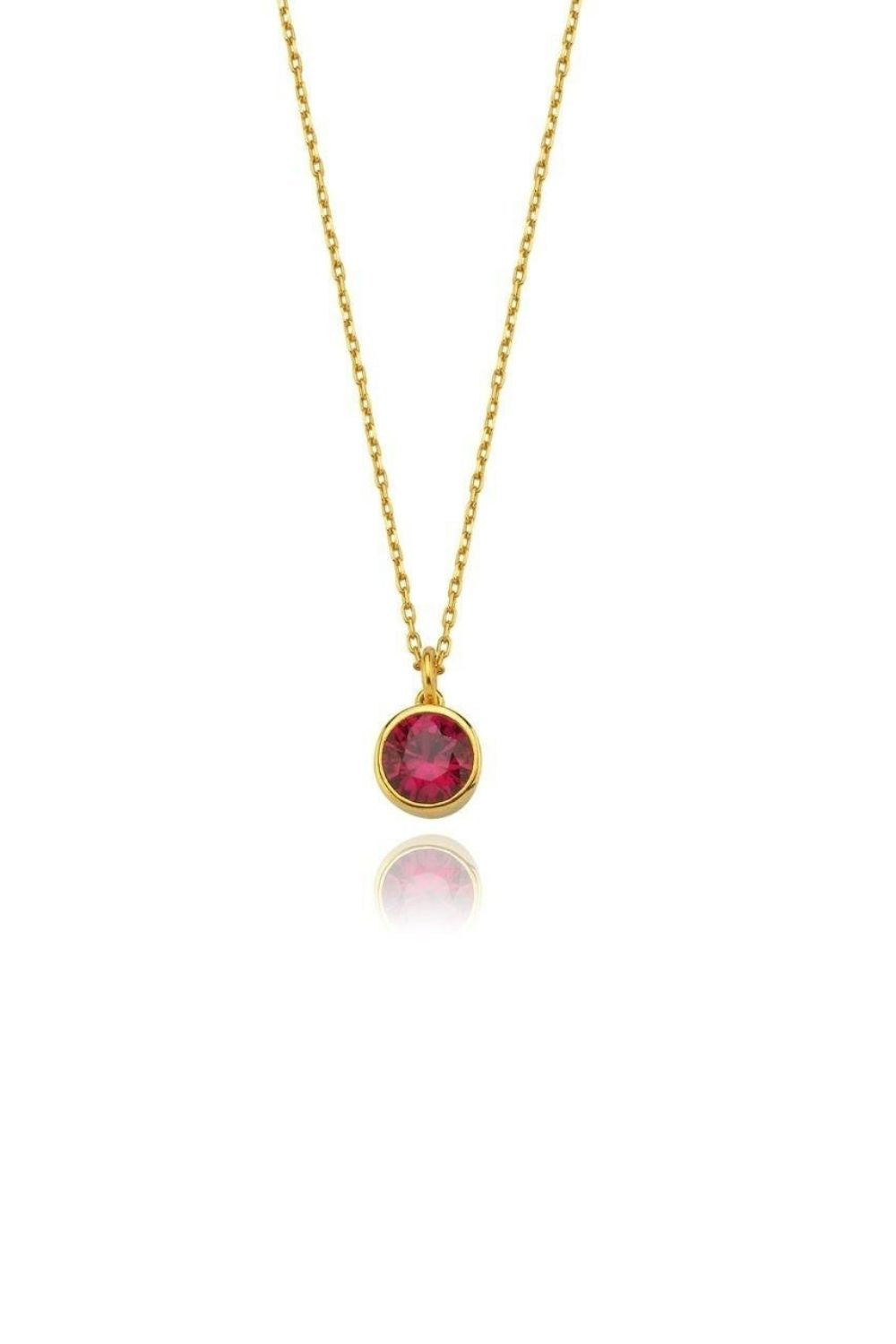 Linya Jewellery-Cosmic Zincirli Burç Kolye Turuncu-Kolye-1-Milagron.com