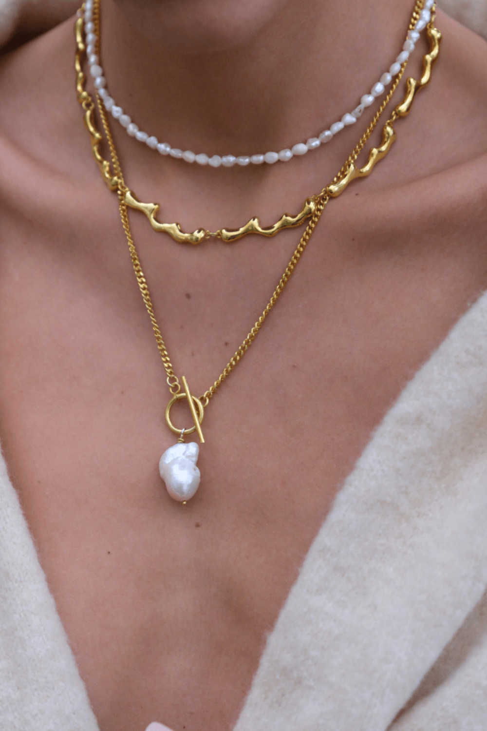 Linya Jewellery-Dery Damla Kolye Choker-Kolye-3-Milagron.com