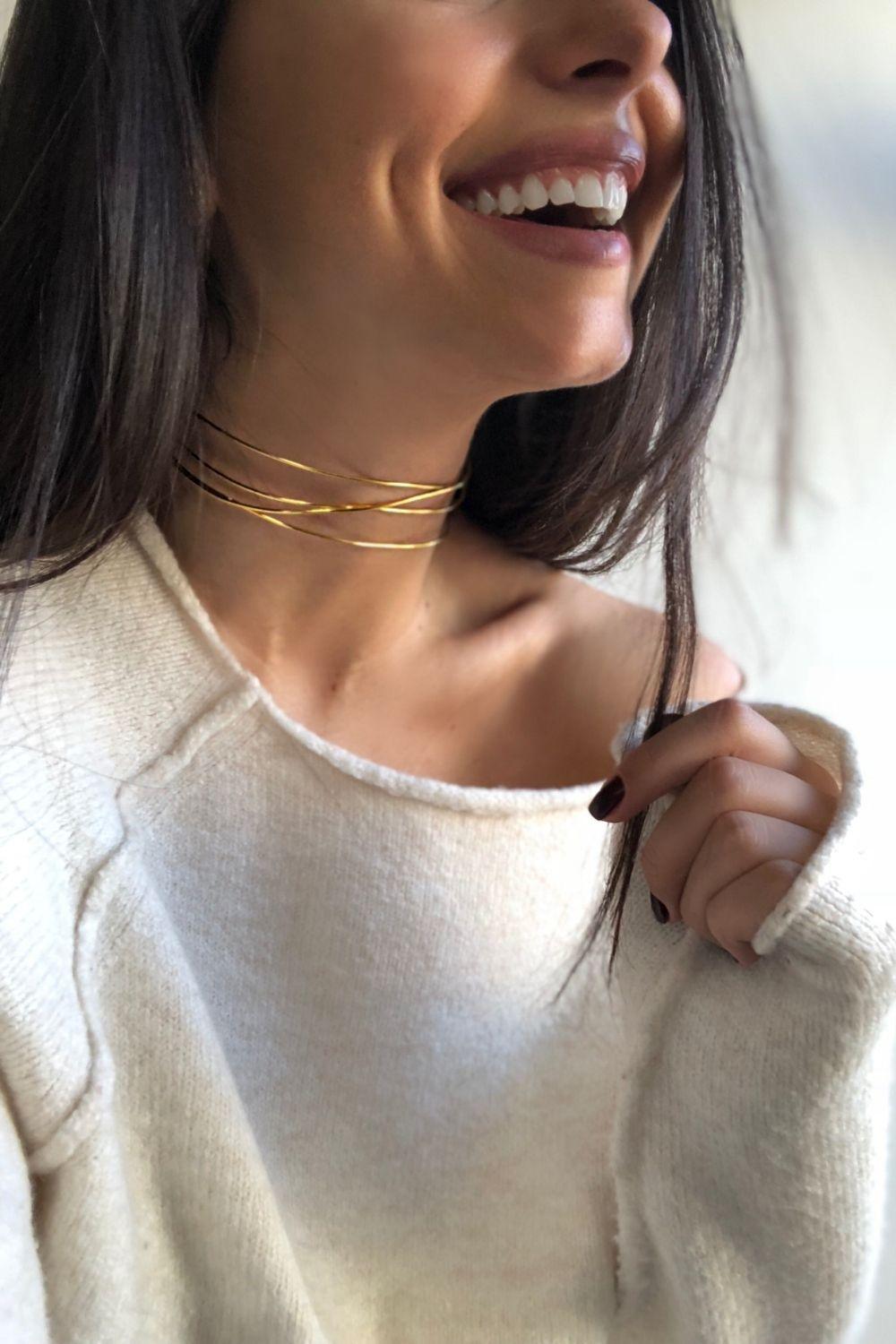 Linya Jewellery-Geo Choker-Kolye-2-Milagron.com