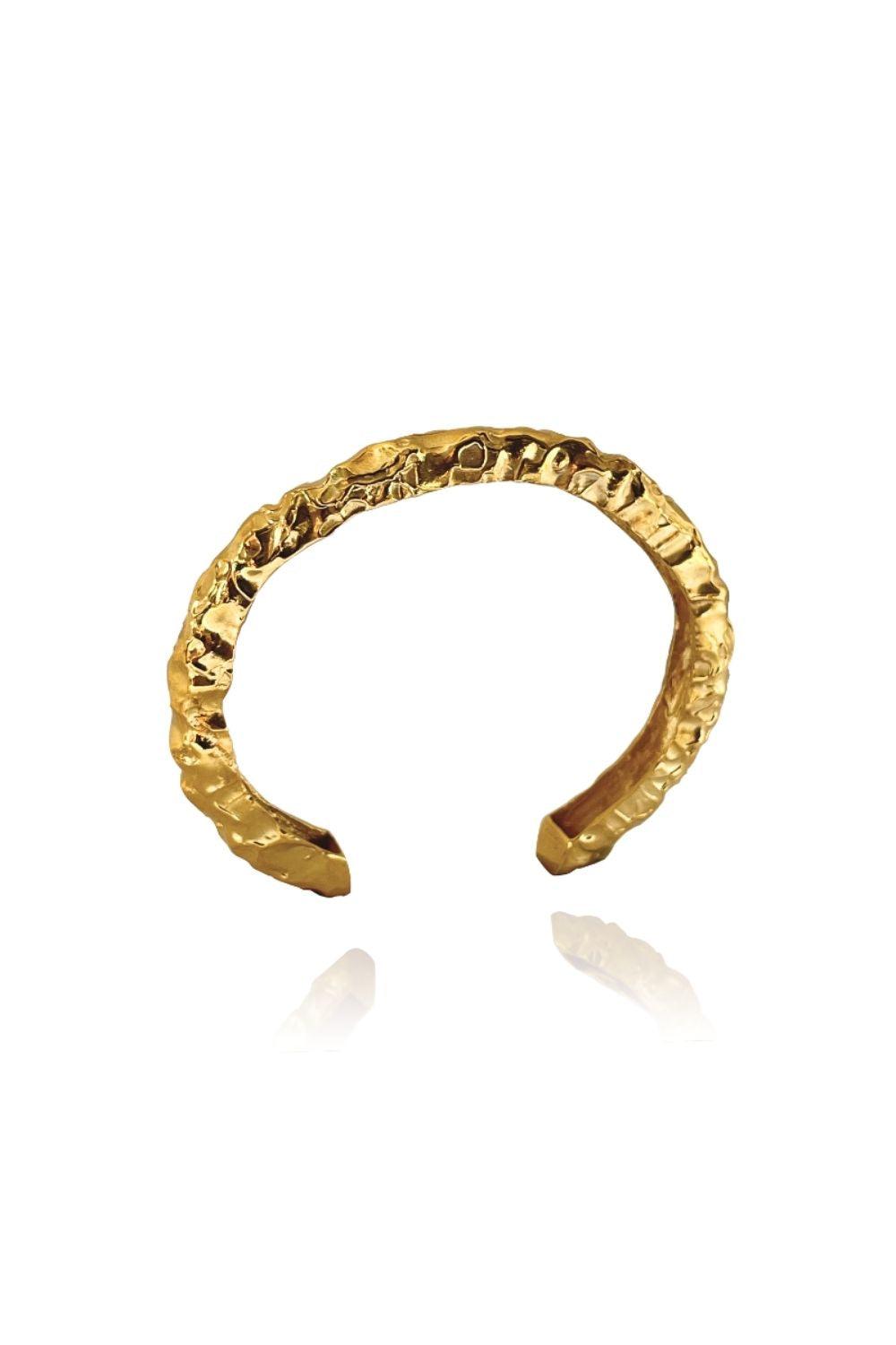 Linya Jewellery-Kety Amorf Kalın Gold Bileklik-Bileklik-1-Milagron.com