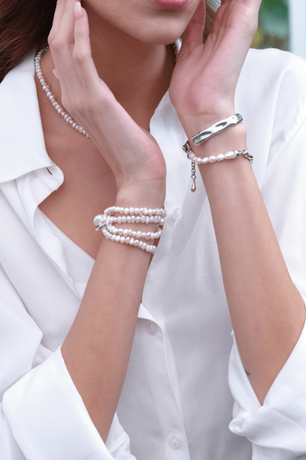 Linya Jewellery-Lara Çoklu Kum İnci Bileklik-Bileklik-5-Milagron.com