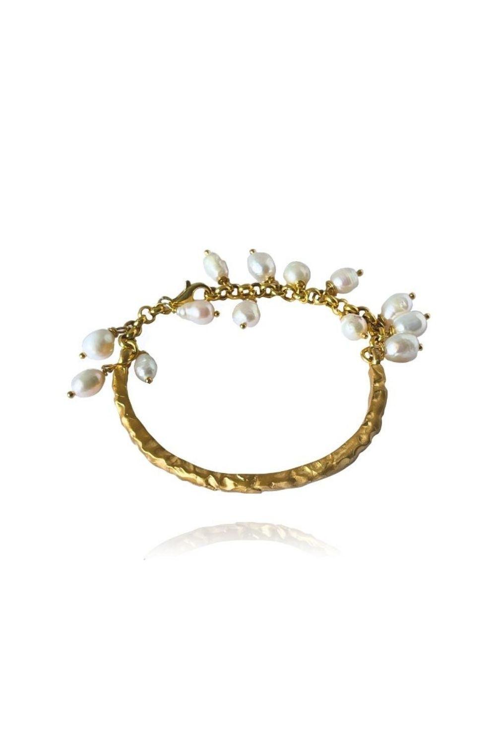 Linya Jewellery-Layda Amorf Mat İncili Bileklik-Bileklik-1-Milagron.com