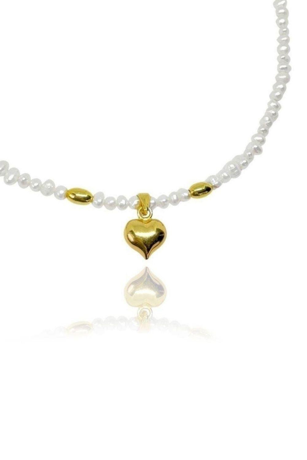 Linya Jewellery-Letsy Kalp İnci Kolye-Kolye-1-Milagron.com