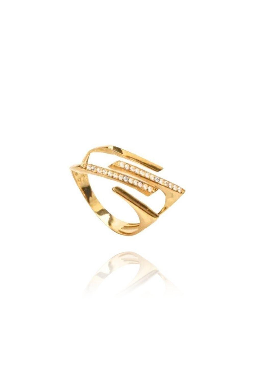 Linya Jewellery-Liz Taşlı Yüzük-Yüzük-1-Milagron.com