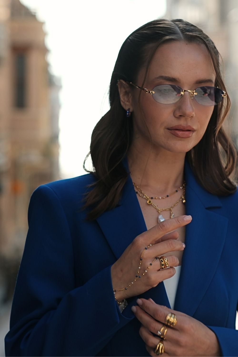 Mavi Lapis TaşLı şAhmeran Bileklik - 6