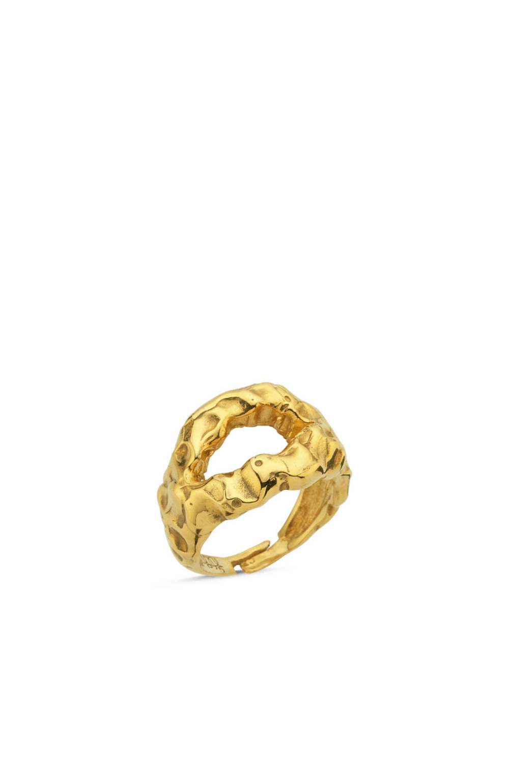 Linya Jewellery-Mazu Amorf Yüzük Gold-Yüzük-1-Milagron.com