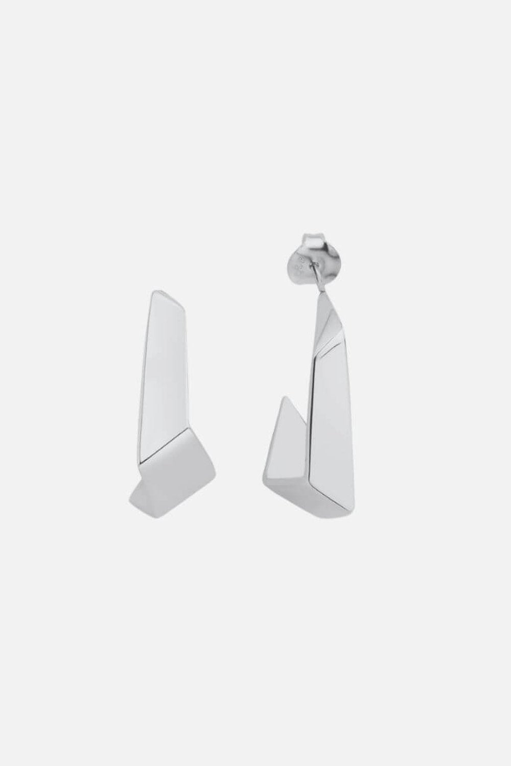 Linya Jewellery-Mera Asimetrik Halka Küpe-Küpe-1-Milagron.com