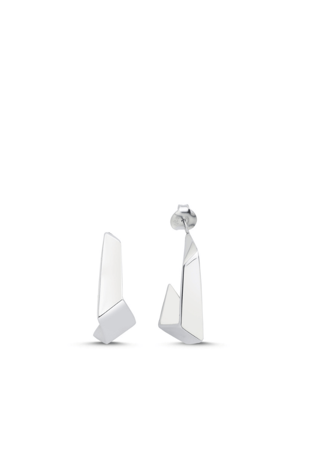 Linya Jewellery-Mera Asimetrik Halka Küpe-Küpe-1-Milagron.com