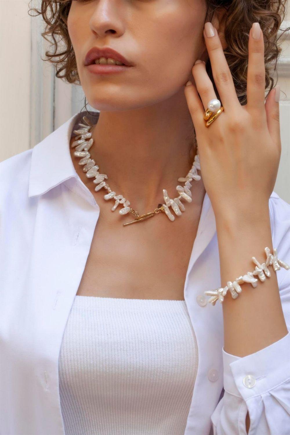 Linya Jewellery-Mesina Barok İnci Kolye-Kolye-2-Milagron.com