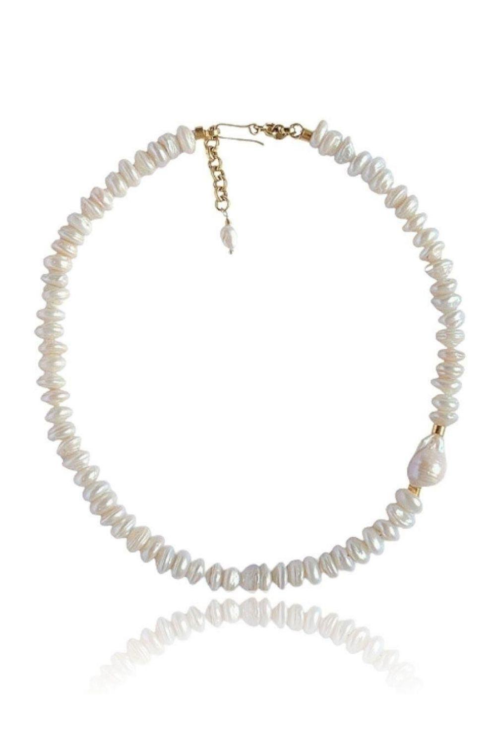 Linya Jewellery-Stela Barok İnci Kolye-Kolye-1-Milagron.com