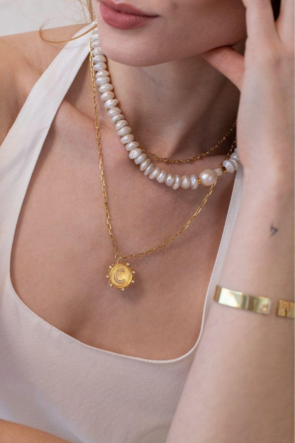 Linya Jewellery-Stela Barok İnci Kolye-Kolye-2-Milagron.com