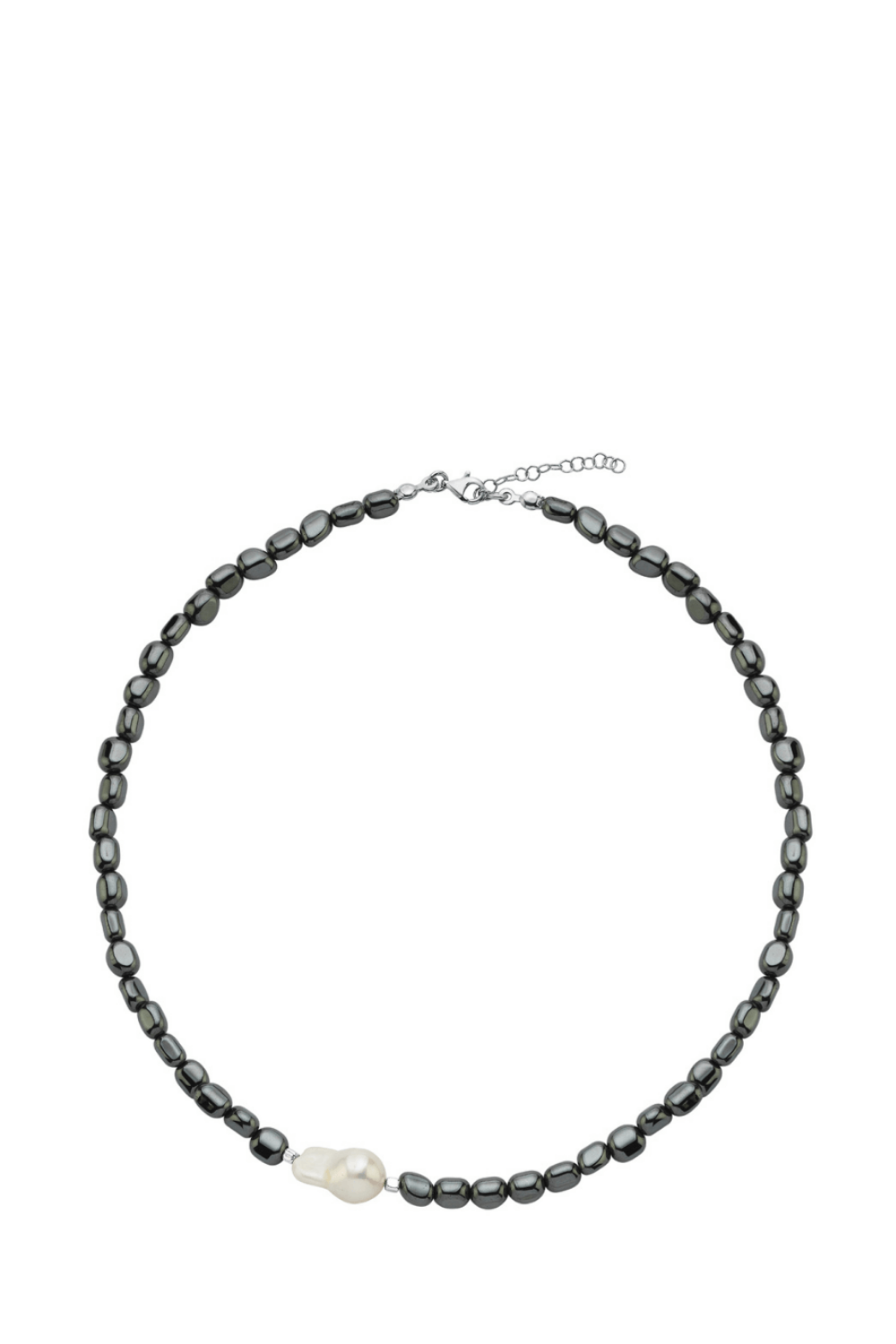 Linya Jewellery-Tagma Hematit Barok İncili Kolye-Kolye-1-Milagron.com