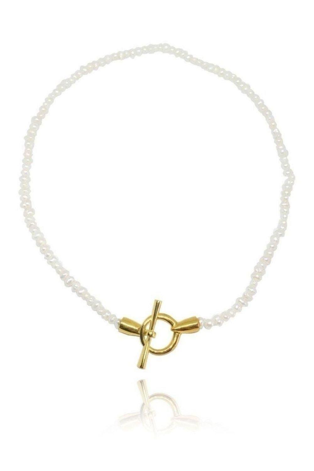 Linya Jewellery-Teri Kum İnci Kolye-Kolye-1-Milagron.com