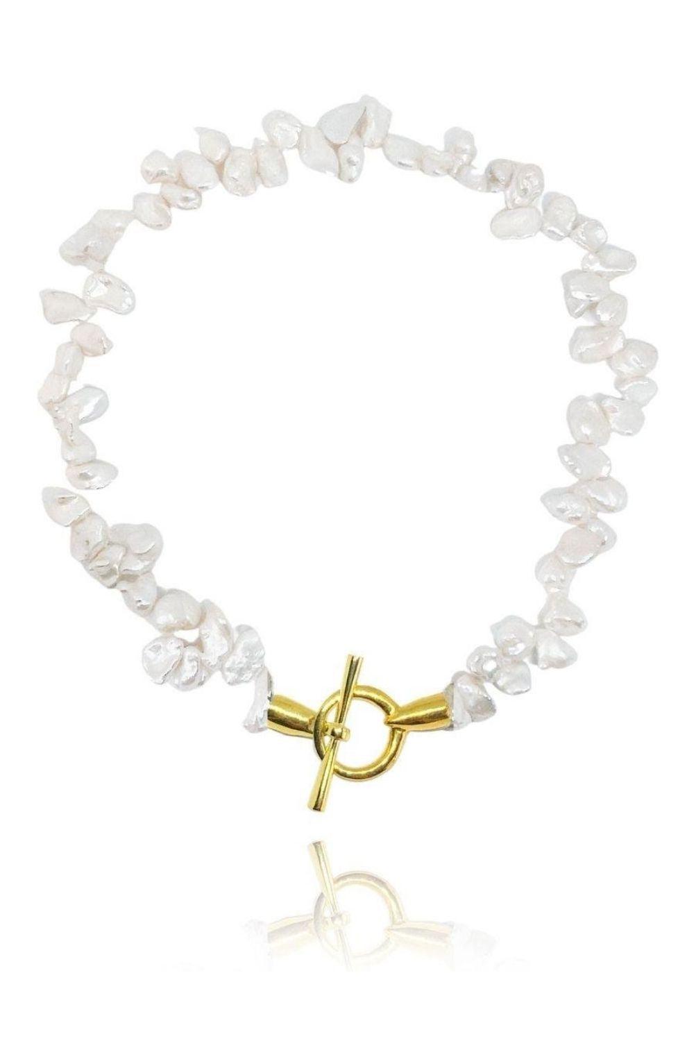 Linya Jewellery-Tety Asimetrik İnci Kolye-Kolye-1-Milagron.com
