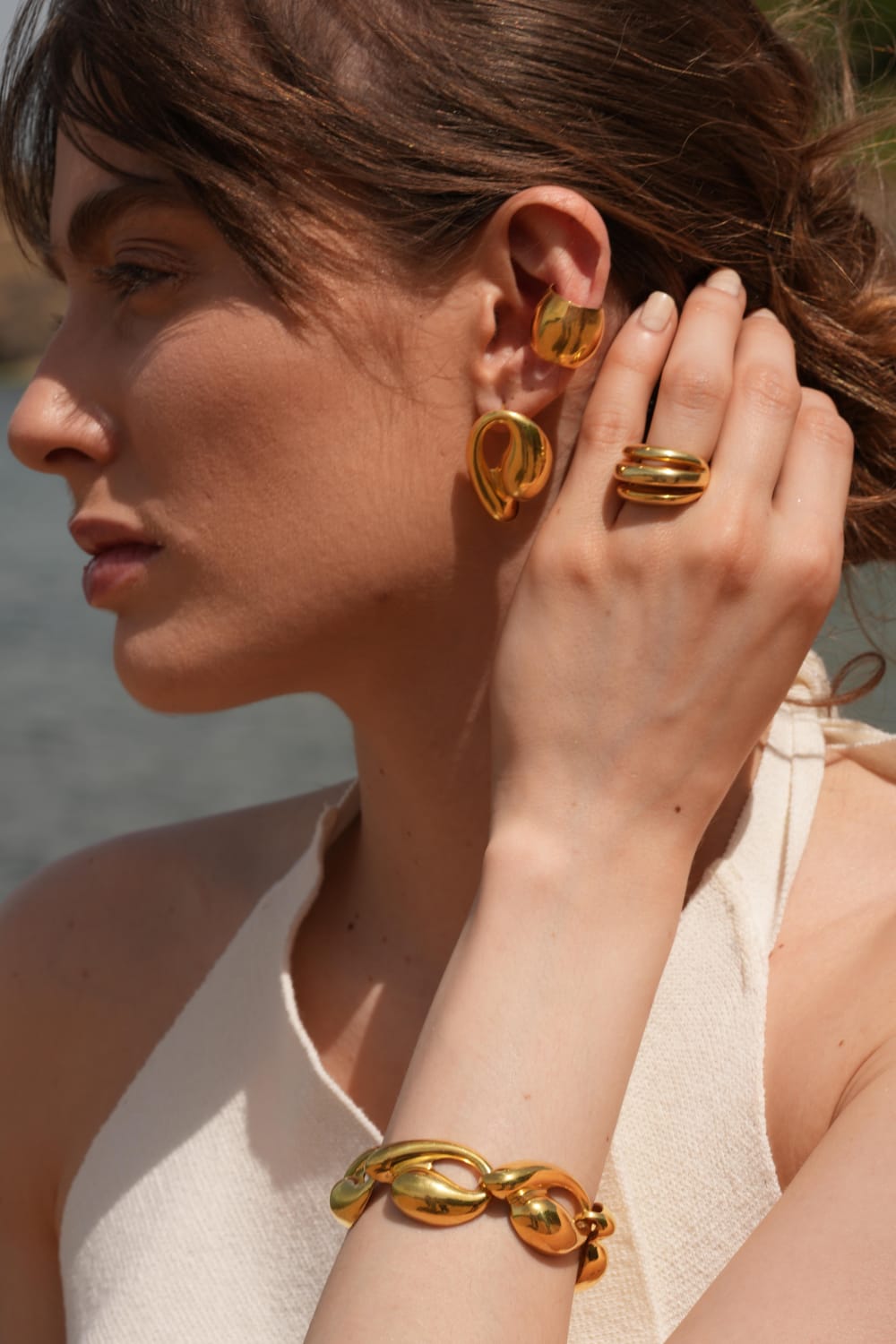 Linya Jewellery-Tina Büyük Midye Bileklik-Bileklik-2-Milagron.com