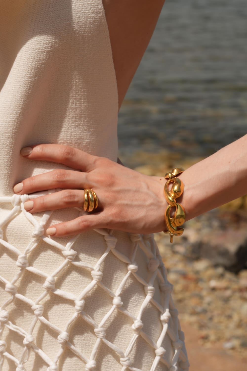 Linya Jewellery-Tina Büyük Midye Bileklik-Bileklik-5-Milagron.com