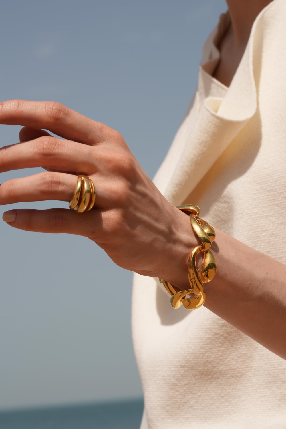 Linya Jewellery-Tina Büyük Midye Bileklik-Bileklik-6-Milagron.com