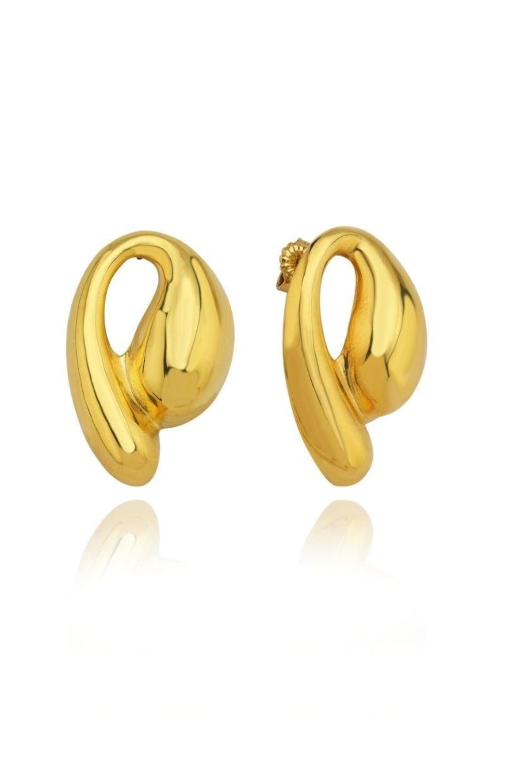 Linya Jewellery-Tina Büyük Midye Küpe-Küpe-1-Milagron.com