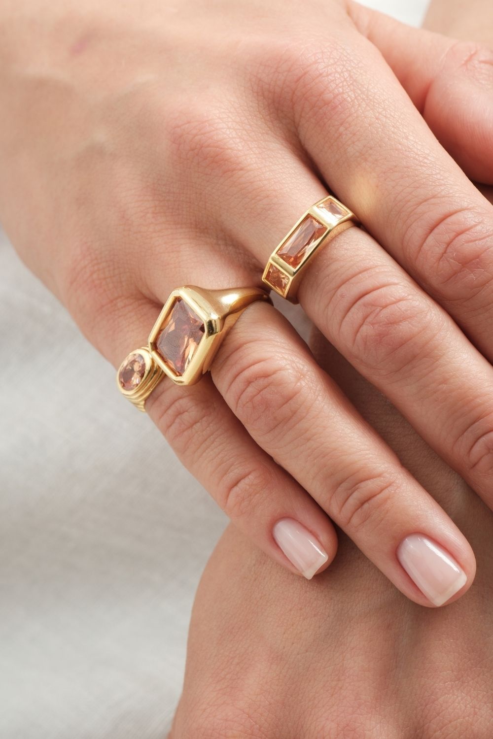 Vega şAmpanya Kristal TaşLı YüZüK - 0